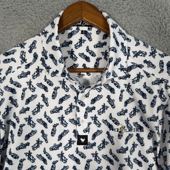 Bad Birdie The Players Men's Polo Golf Caddy By Day Short Sleeve Size Medium - Picture 2 of 9